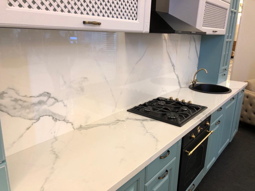 Blat bucatarie ceramica Calacatta White 01 – Bucuresti — imaginea 9