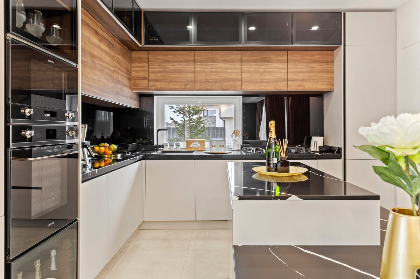 Blat Bucatarie quartz Marquina Thiera – Tunari — imaginea 2