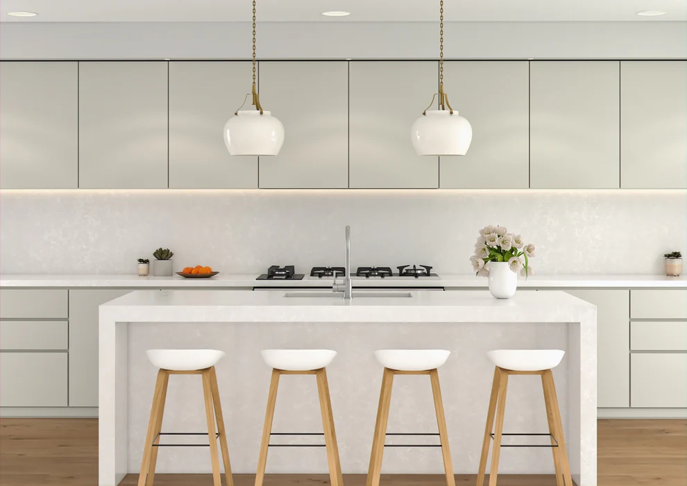 Blat de bucatarie QUARTZ 2123 PERLA WHITE