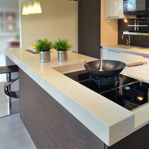 BLAT DE BAIE QUARTZ CRYSTAL CREME BEIGE