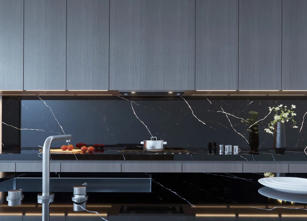 Blat de bucatarie QUARTZ  ROYAL BLACK