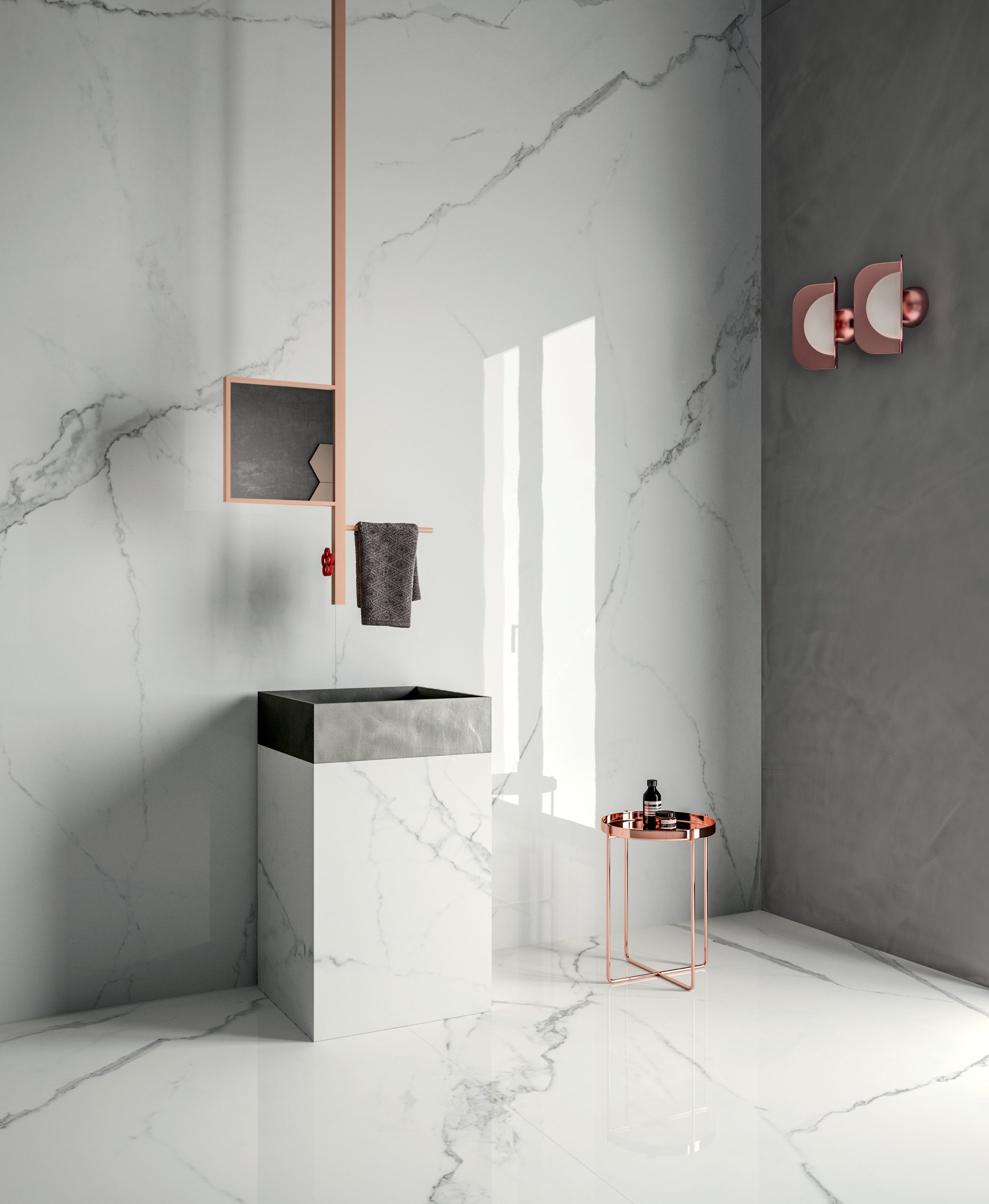 Blat de bucatarie CERAMICA CALACATTA WHITE