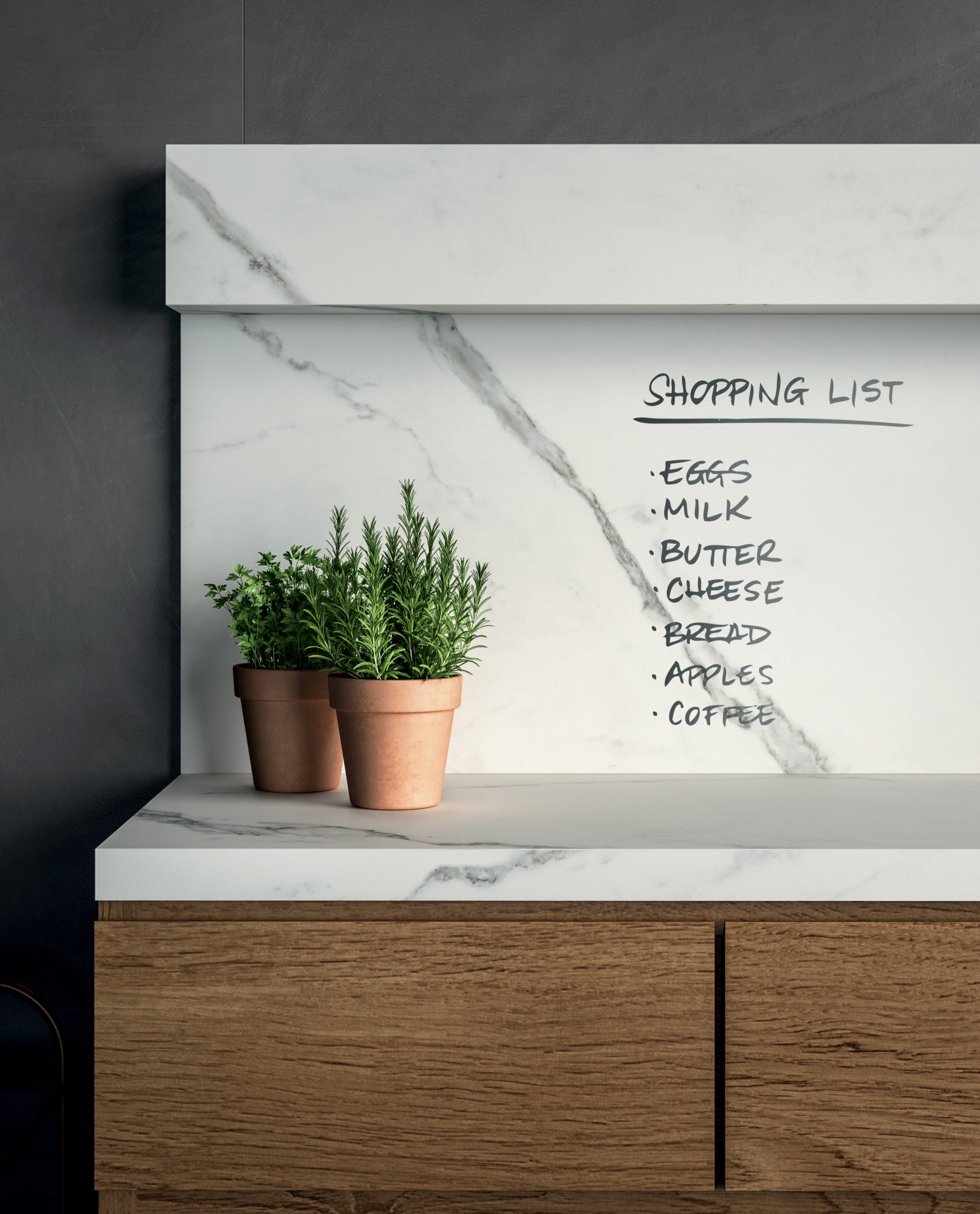 Blat de bucatarie CERAMICA CALACATTA WHITE