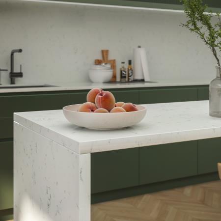 Blat de bucatarie QUARTZ 6102 SIERRA WHITE