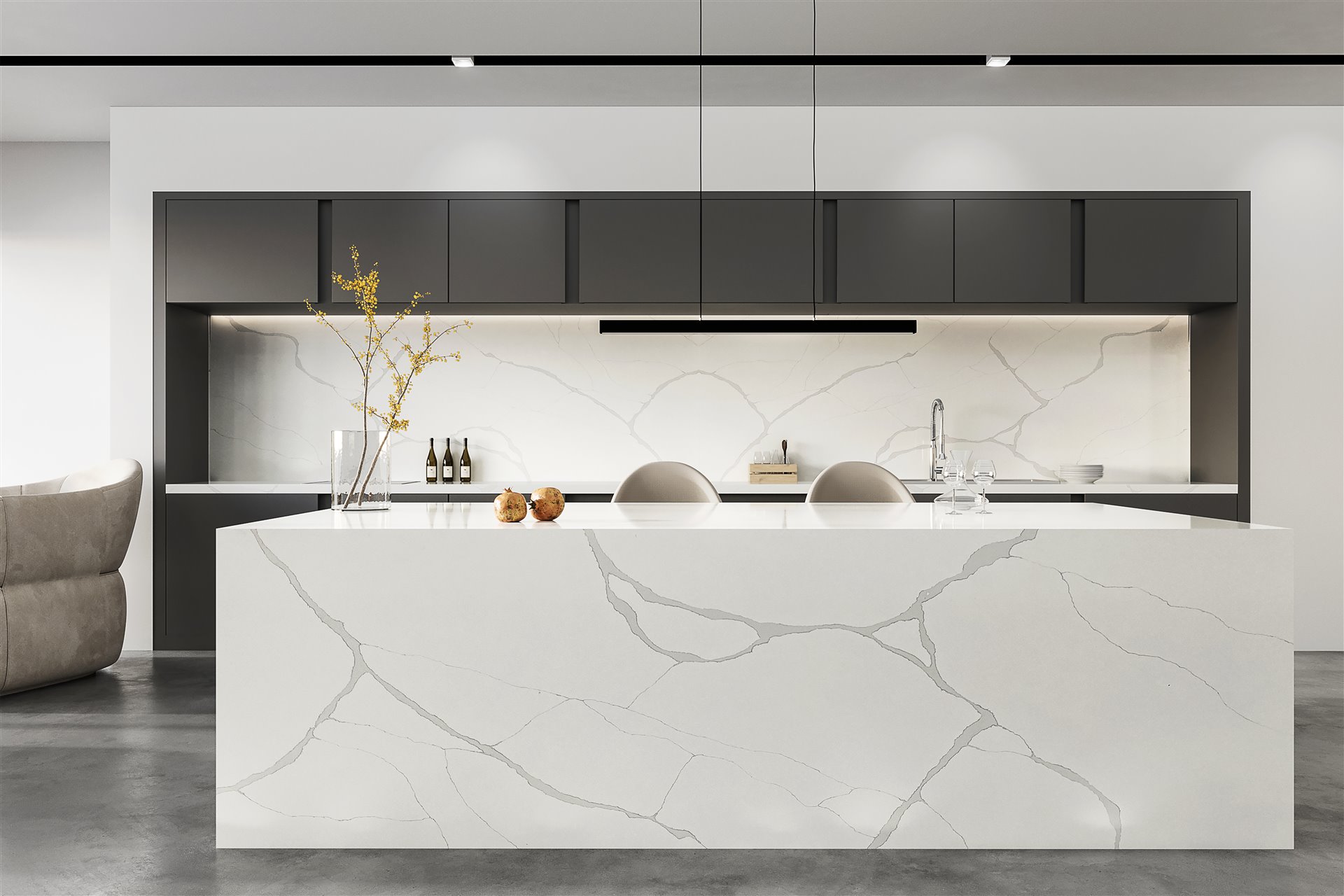 Blat de bucatarie QUARTZ 7134 CALACATTA ALDEON