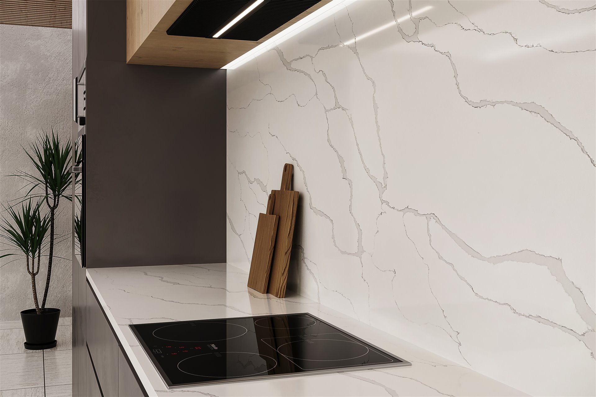 Blat de bucatarie QUARTZ 7352 CALACATTA CIARA