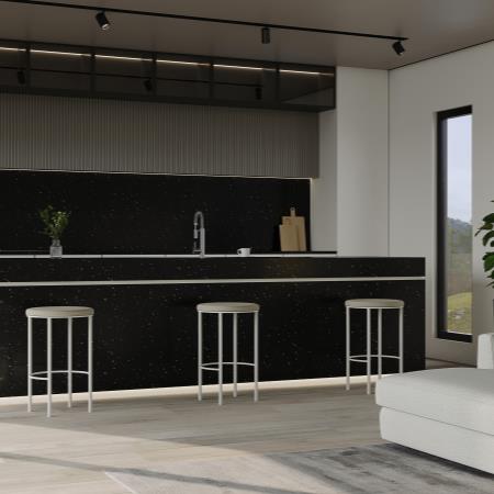 Blat de bucatarie QUARTZ 5701 LUCIDA BLACK