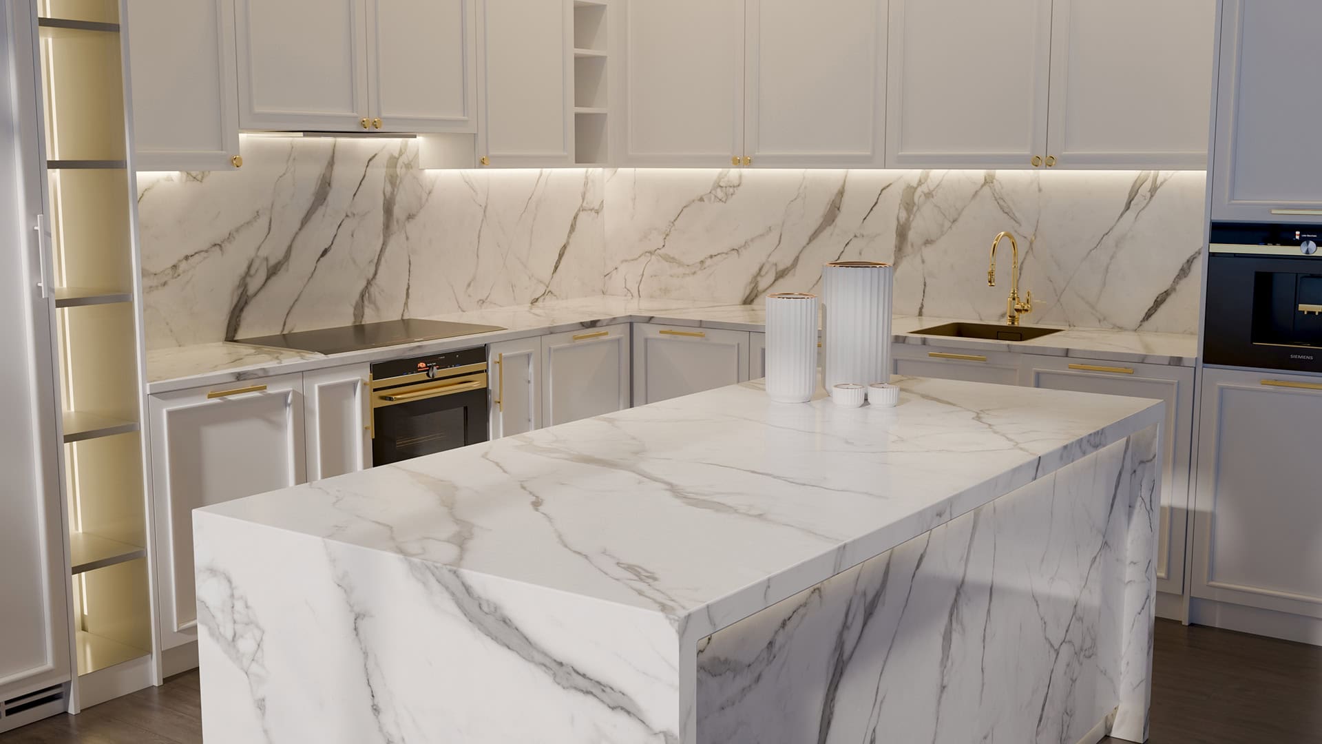 Blat de bucatarie QUARTZ 2094 CALACATTA LÂL