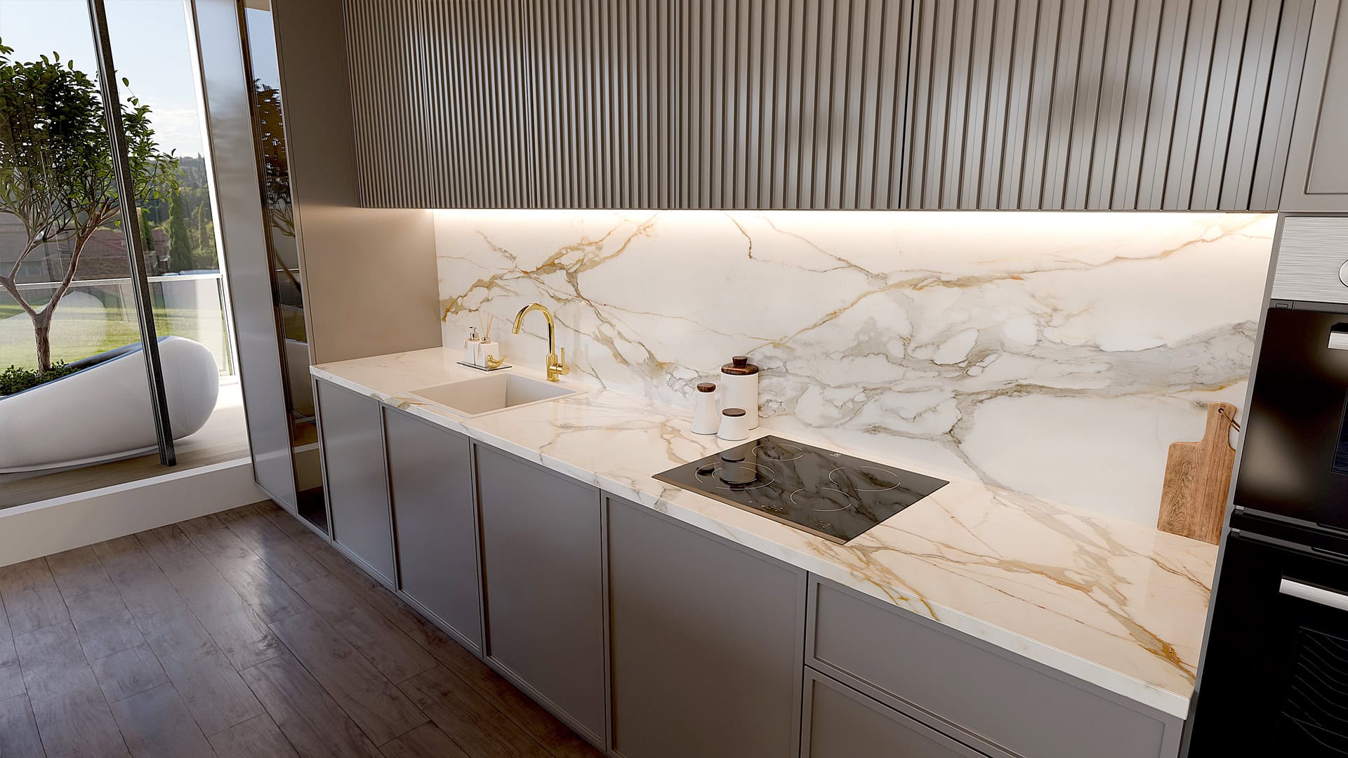 Blat de bucatarie QUARTZ 2081 CALACATTA ANKA