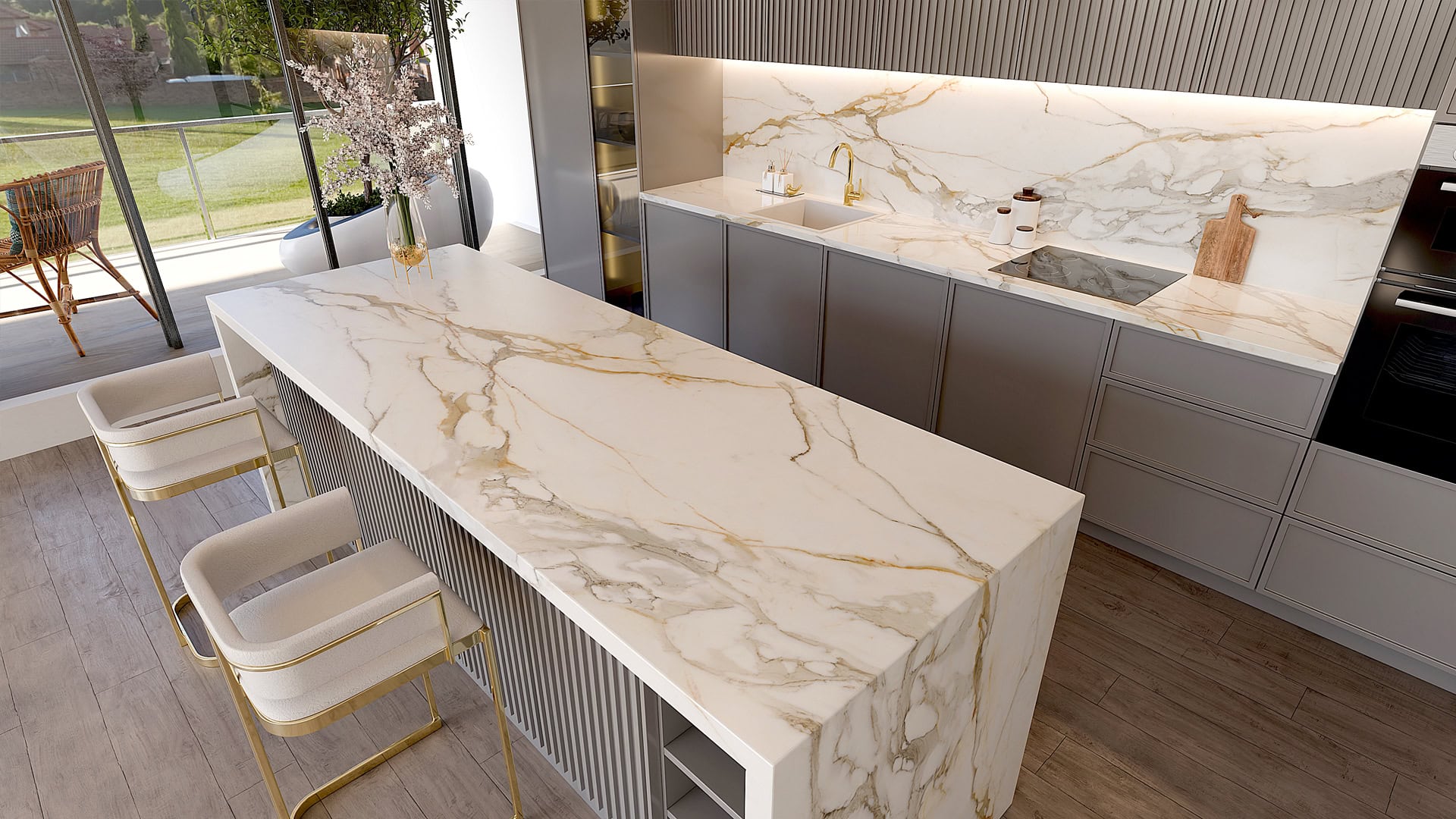 Blat de bucatarie QUARTZ 2081 CALACATTA ANKA