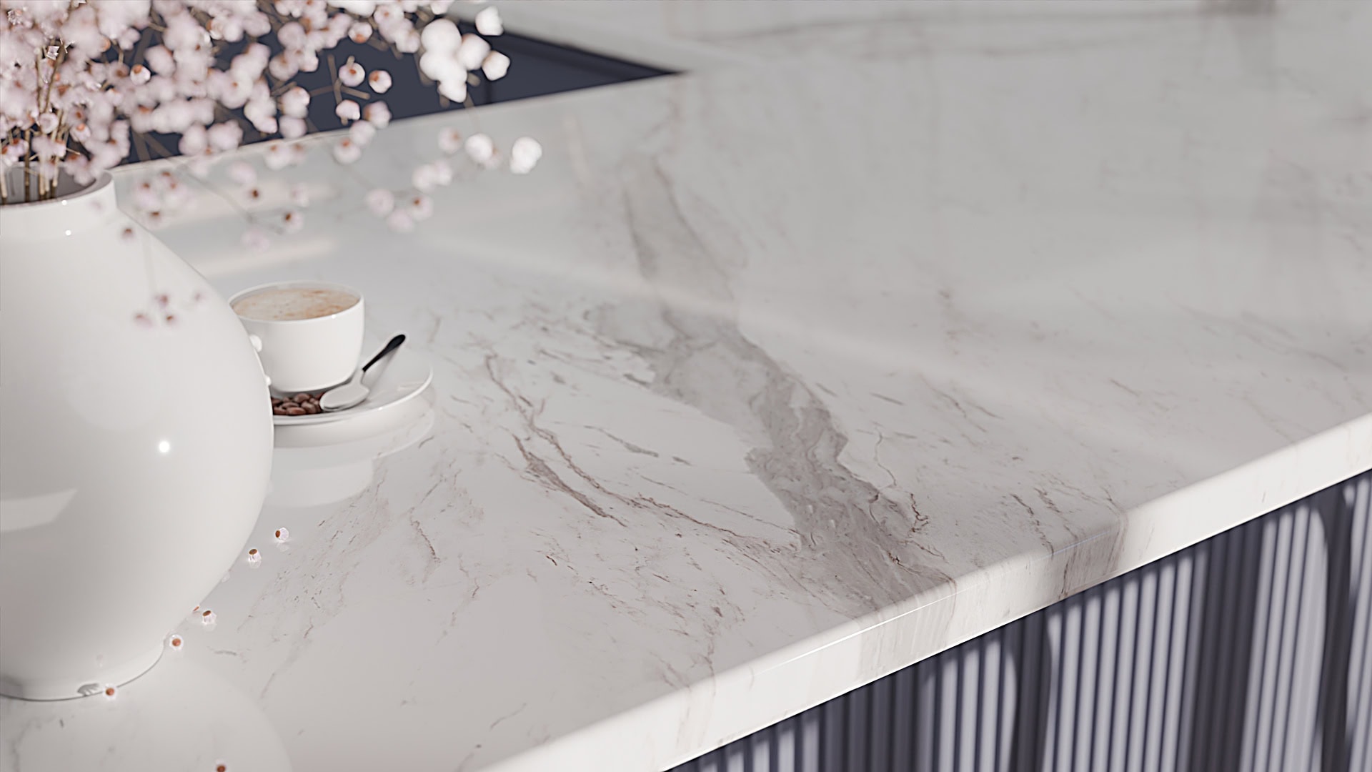 Blat de bucatarie QUARTZ 2074 CALACATTA NIF